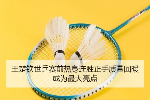 王楚钦世乒赛前热身连胜正手质量回暖成为最大亮点 - XINGCAISPORTS